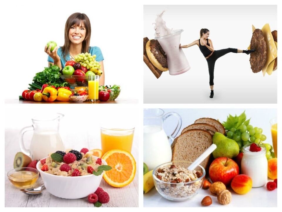 The right foods to lose weight.